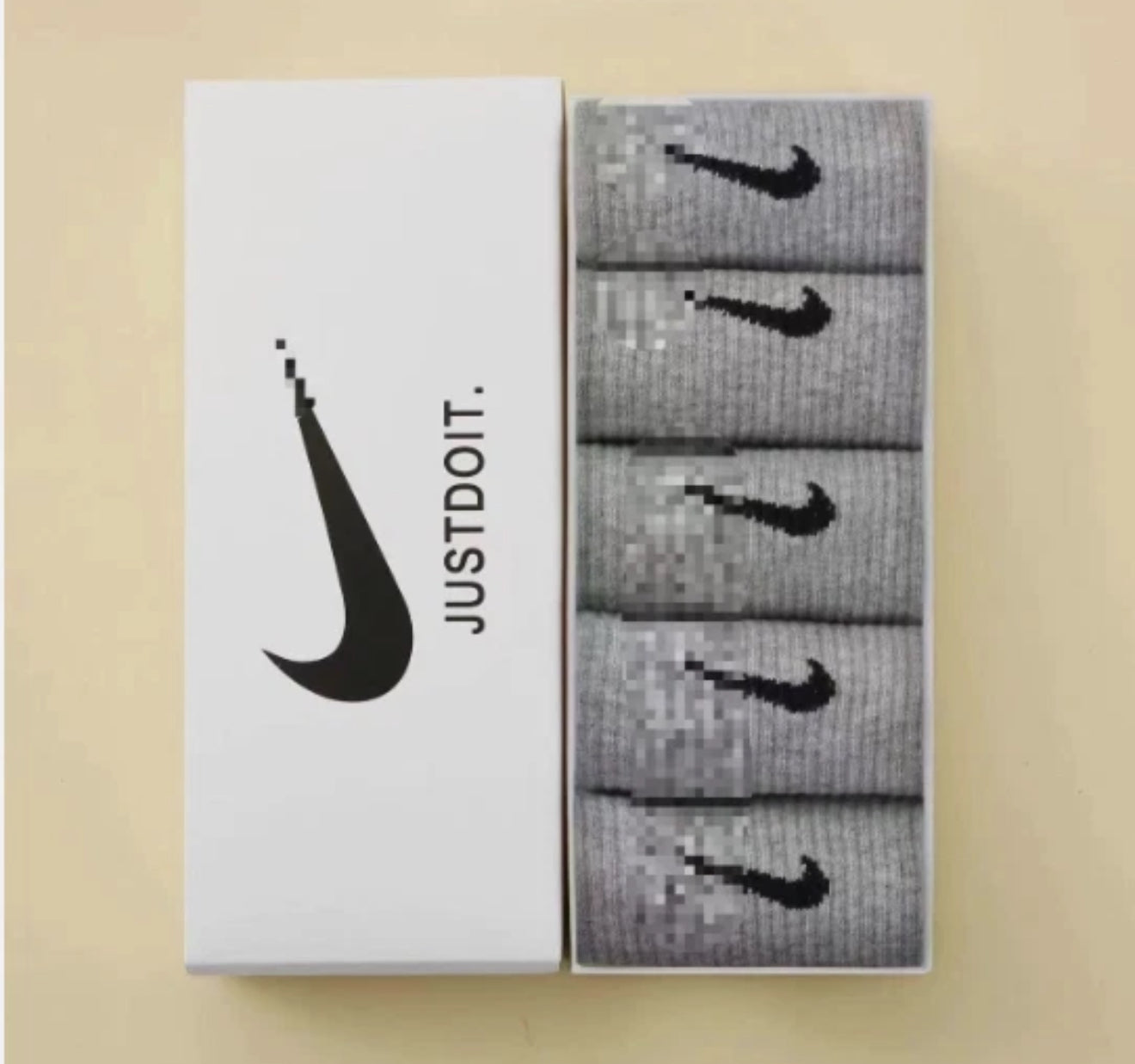 5 Pairs N¡ke Socks Everyday Mens Womens Crew Socks Dri-Fit Sports Cushioned UK