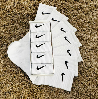 5 Pairs N¡ke Socks Everyday Mens Womens Crew Socks Dri-Fit Sports Cushioned UK