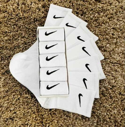 5 Pairs N¡ke Socks Everyday Mens Womens Crew Socks Dri-Fit Sports Cushioned UK