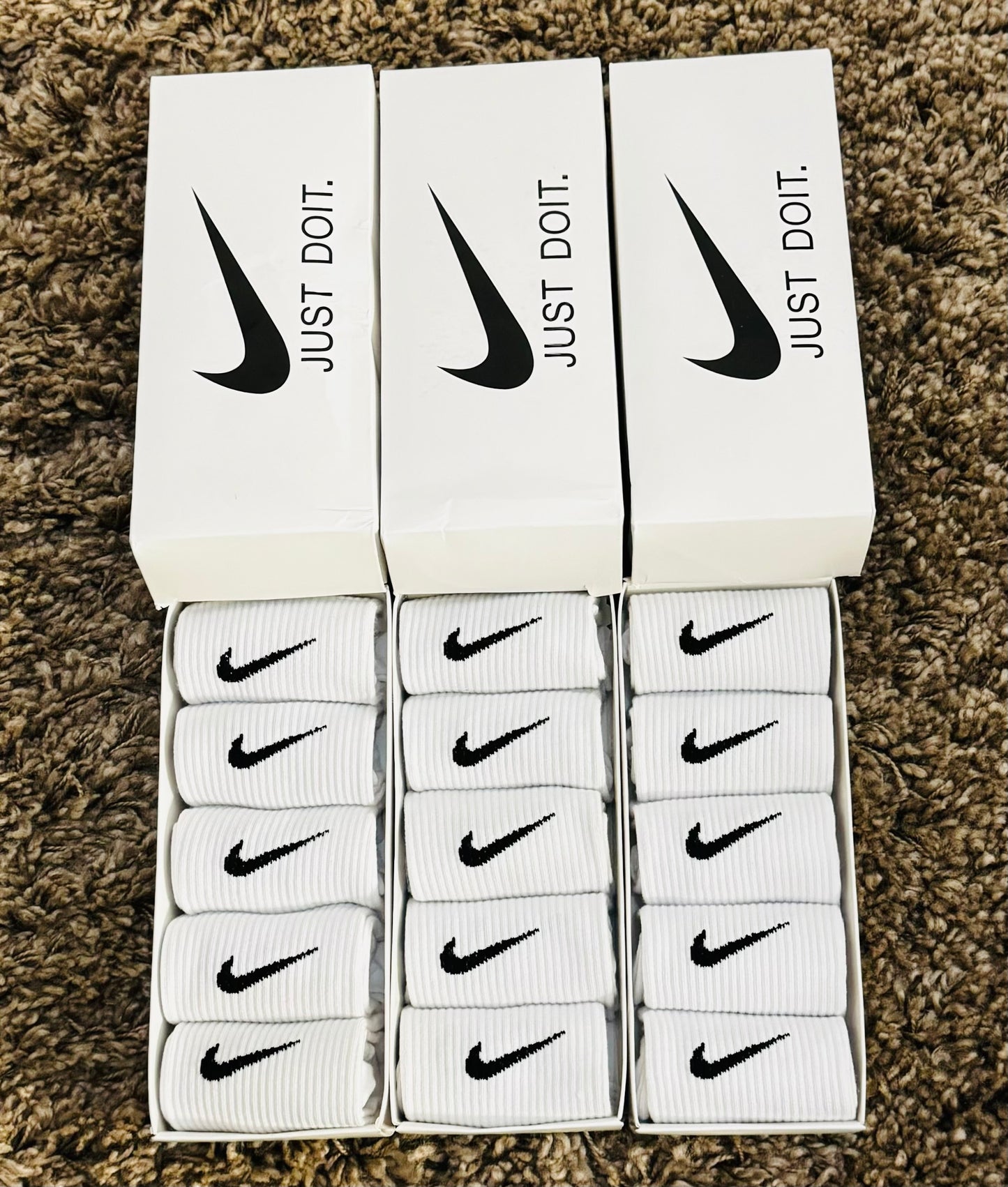 5 Pairs N¡ke Socks Everyday Mens Womens Crew Socks Dri-Fit Sports Cushioned UK