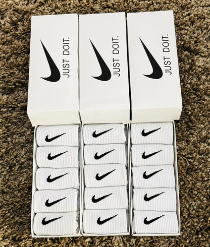 5 Pairs N¡ke Socks Everyday Mens Womens Crew Socks Dri-Fit Sports Cushioned UK